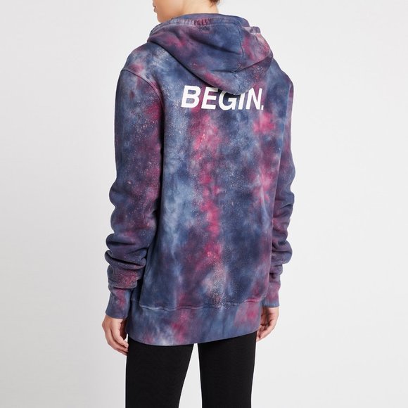 Spiritual Gangster Tops - Spiritual Gangster Begin Galaxy Hoodie Dress
